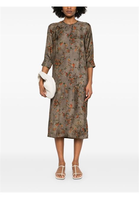 agina dress ggrey and red UMA WANG | UP5001UW087